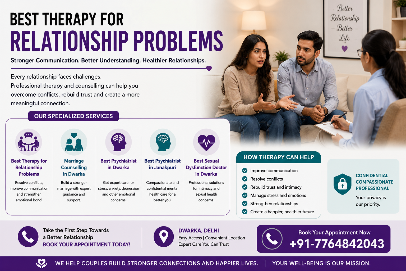 Best Therapy for Relationship Problems: Building Stronger and Healthier Relationships